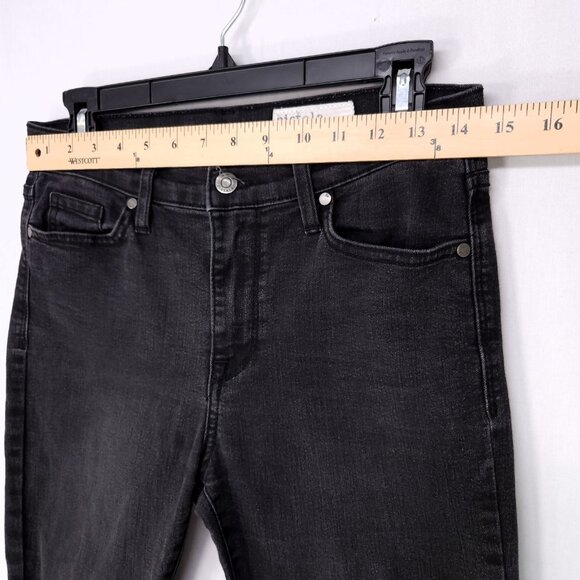 Pistola Skinny Jeans Size 28 Woman's Mid Rise Distress Black Denim Stretch - Picture 7 of 14